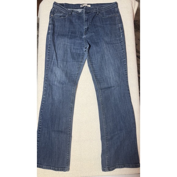 WOMEN'S LEVI'S 515 BOOTCUT BLUE DENIM JEANS SIZE‎ 14M - Picture 1 of 7
